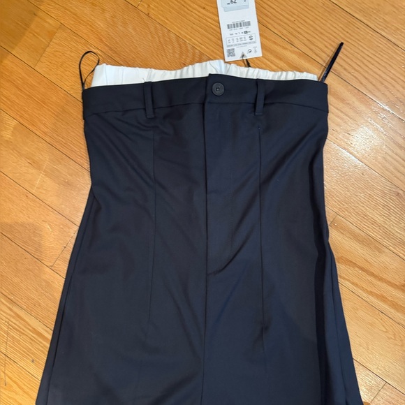 BNWT Zara navy and white wide leg jumpsuit - Picture 9 of 9